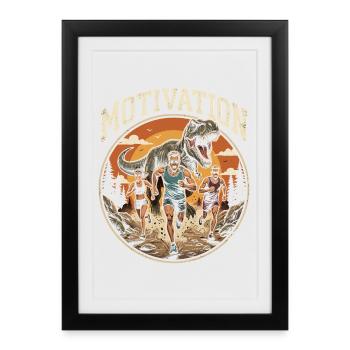 Running Motivation - Framed poster (27 × 37 cm) - black - Front