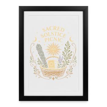 Pique-de la mi-été - Pique-Mittsommer - Affiche encadrée (27 × 37 cm) - noir - Devant