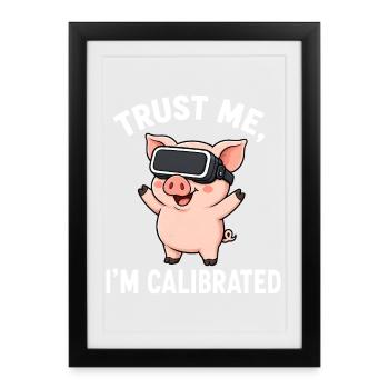Joueur de bande dessinée Pig Farmer - Affiche encadrée (27 × 37 cm) - noir - Devant