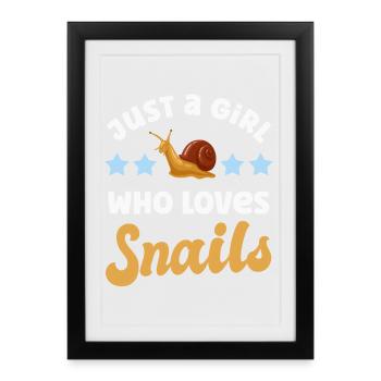 Escargots d’escargot - Affiche encadrée (27 × 37 cm) - noir - Devant