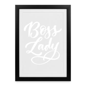 Lady Bos-s - Framed poster (27 × 37 cm) - black - Front