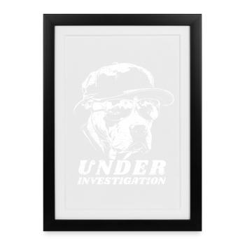 Pitbull - Under Investigation - Affiche encadrée (27 × 37 cm) - noir - Devant