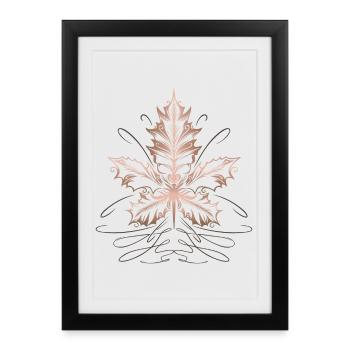 Maple Leaf, Leaf, Foliage, Autumn - Framed poster (27 × 37 cm) - black - Front