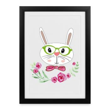 Easter Bunny Easter - Framed poster (27 × 37 cm) - black - Front
