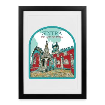 Charming Detail: Pena Palace, Sintra - Framed poster (27 × 37 cm) - black - Front