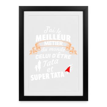 Family Origin Quotes in Playful Style - Framed poster (27 × 37 cm) - black - Front