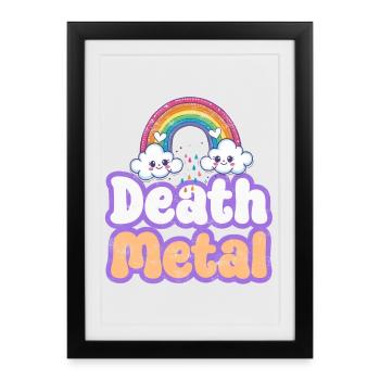 Death metal - Affiche encadrée (27 × 37 cm) - noir - Devant