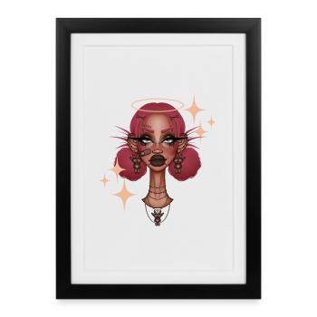 Angel - Framed poster (27 × 37 cm) - black - Front
