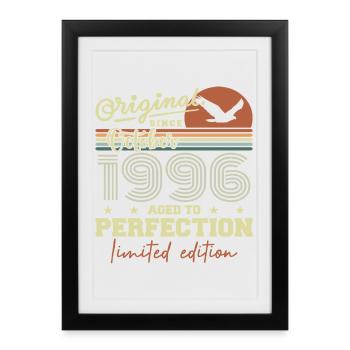1996 Octobre 1996 anniversaire octobre 1996 - Affiche encadrée (27 × 37 cm) - noir - Devant