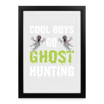 Geisterjagd Ghost Hunting - Framed poster (27 × 37 cm) - black - Front