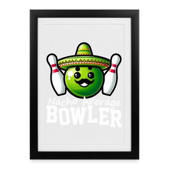 Nacho Bowler Colorful Sombrero - Framed poster (27 × 37 cm) - black - Front