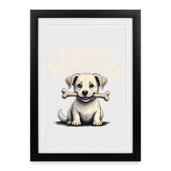 I found this humerus - Framed poster (27 × 37 cm) - black - Front