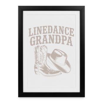 Bottes de grand-père en ligne - Affiche encadrée (27 × 37 cm) - noir - Devant
