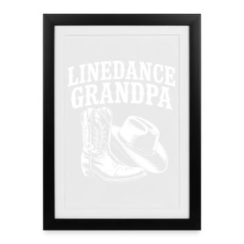 Bottes de grand-père en ligne - Affiche encadrée (27 × 37 cm) - noir - Devant