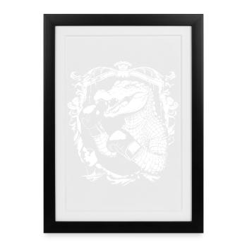 Alligator Boxing MMA - Framed poster (27 × 37 cm) - black - Front