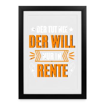 Pyro Retired - Framed poster (27 × 37 cm) - black - Front