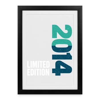 12th Birthday Level 12 Unlocked 2014 - Framed poster (27 × 37 cm) - black - Front