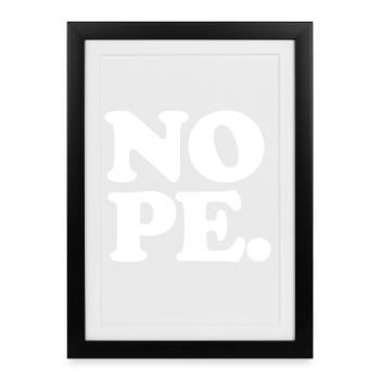 Je dis NON. - Affiche encadrée (27 × 37 cm) - noir - Devant