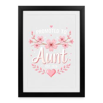 Tante 2026 Tante 2026 Promue Tante 2026 - Affiche encadrée (27 × 37 cm) - noir - Devant