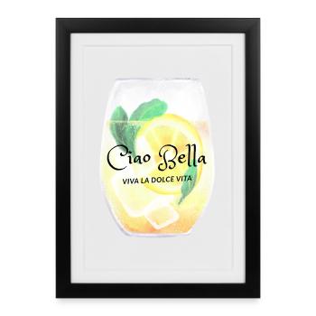 Ciao Bella Citrus Glow - Framed poster (27 × 37 cm) - black - Front