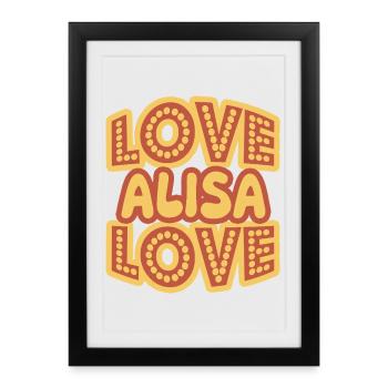 Dire Alisa - Affiche encadrée (27 × 37 cm) - noir - Devant