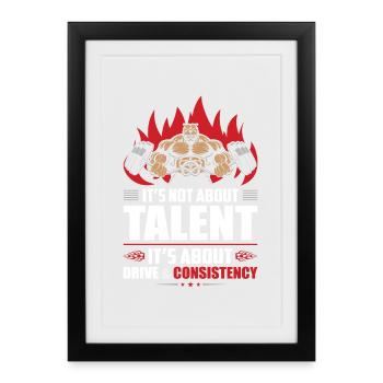 Bodybuilding Gym Fitness - Framed poster (27 × 37 cm) - black - Front