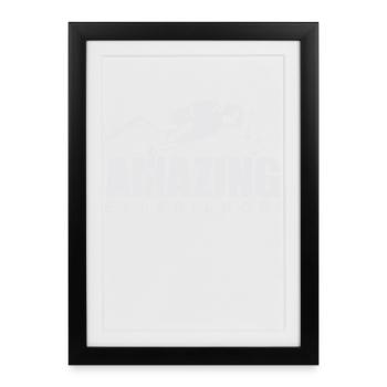 Plongée plongeurs - Affiche encadrée (27 × 37 cm) - noir - Devant