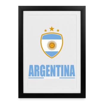 Argentine Sports - Affiche encadrée (27 × 37 cm) - noir - Devant