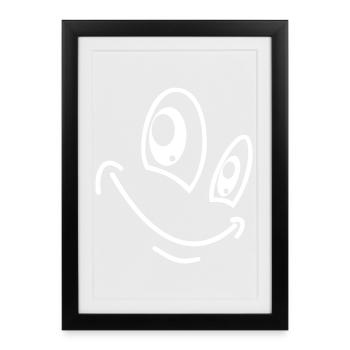 Funny face - Framed poster (27 × 37 cm) - black - Front