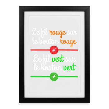 la septième compagnie, la 7ème compagnie - Affiche encadrée (27 × 37 cm) - noir - Devant