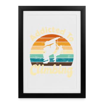 Escalade Escalade - Affiche encadrée (27 × 37 cm) - noir - Devant