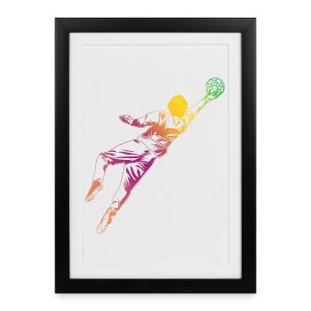 Goalkeeper Sketch - Framed poster (27 × 37 cm) - black - Front