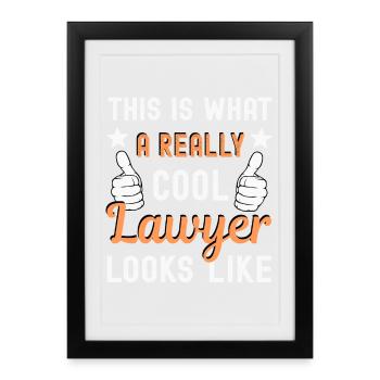 Avocat Avocat - Affiche encadrée (27 × 37 cm) - noir - Devant