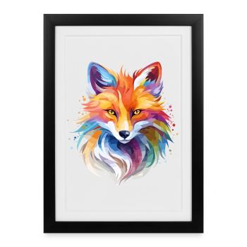 Fuchs Design - Affiche encadrée (27 × 37 cm) - noir - Devant