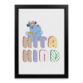 Kita Kind - Framed poster (27 × 37 cm) - black - Front