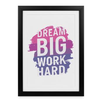 Conception de citation motivante inspirante - Affiche encadrée (27 × 37 cm) - noir - Devant