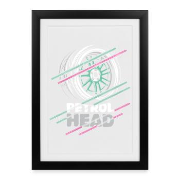 Petrolhead – Motorsport & Tuning Rim Design - Framed poster (27 × 37 cm) - black - Front