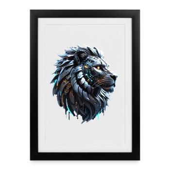Un adorable défilé d’oiseaux de dessin animé - Affiche encadrée (27 × 37 cm) - noir - Devant