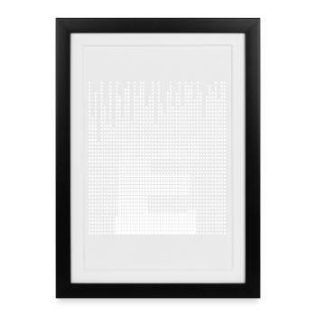 Letter E, name, the letter E - Framed poster (27 × 37 cm) - black - Front