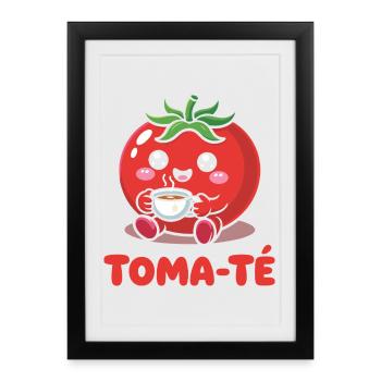 Professeur d’espagnol à l’école Funny Maestra - Affiche encadrée (27 × 37 cm) - noir - Devant