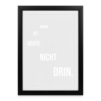 Motivational saying - Framed poster (27 × 37 cm) - black - Front