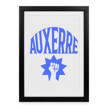 Auxerre - Framed poster (27 × 37 cm) - black - Front