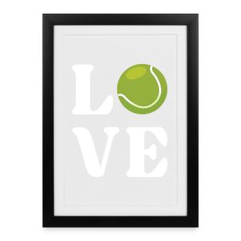 Tennis Lover - Framed poster (27 × 37 cm) - black - Front