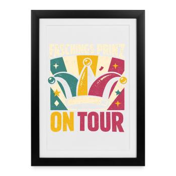 Carnival Prince on Tour Carnival Confetti - Framed poster (27 × 37 cm) - black - Front
