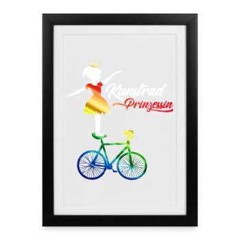 Artistic cycling, artistic cycling, indoor cycling - Framed poster (27 × 37 cm) - black - Front