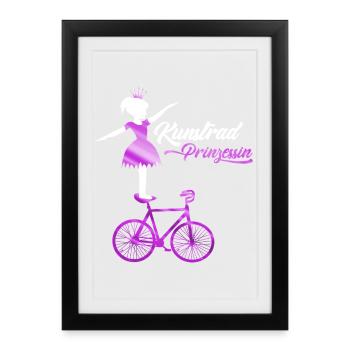 Artistic cycling, artistic cycling, indoor cycling - Framed poster (27 × 37 cm) - black - Front