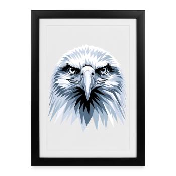 Eagle Bald Eagle Golden Eagle White-tailed Eagle - Framed poster (27 × 37 cm) - black - Front