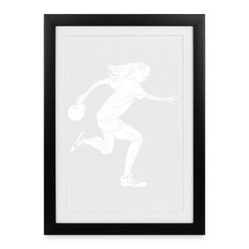 Bowler Girls - Framed poster (27 × 37 cm) - black - Front