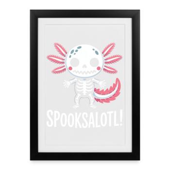 Charme du Dragon Squelette de Spooksalot - Affiche encadrée (27 × 37 cm) - noir - Devant