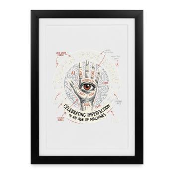 Human Made Error - Framed poster (27 × 37 cm) - black - Front